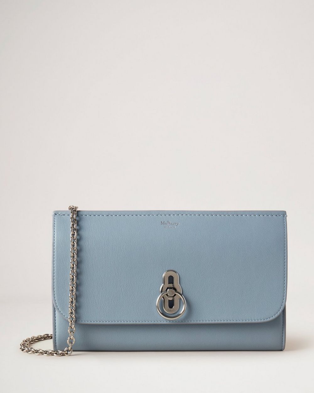 Blue Mulberry Amberley Clutch in Cloud Silky Calf leather